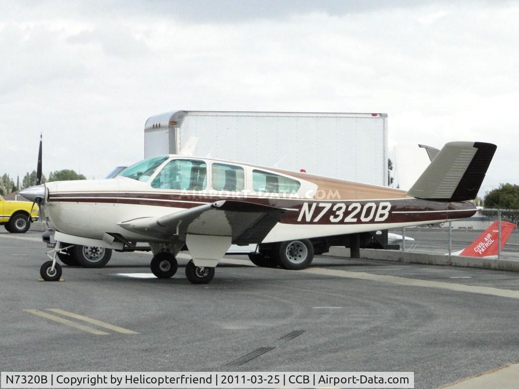 N7320B, 1954 Beech E35 C/N D-3783, Parked on the north side