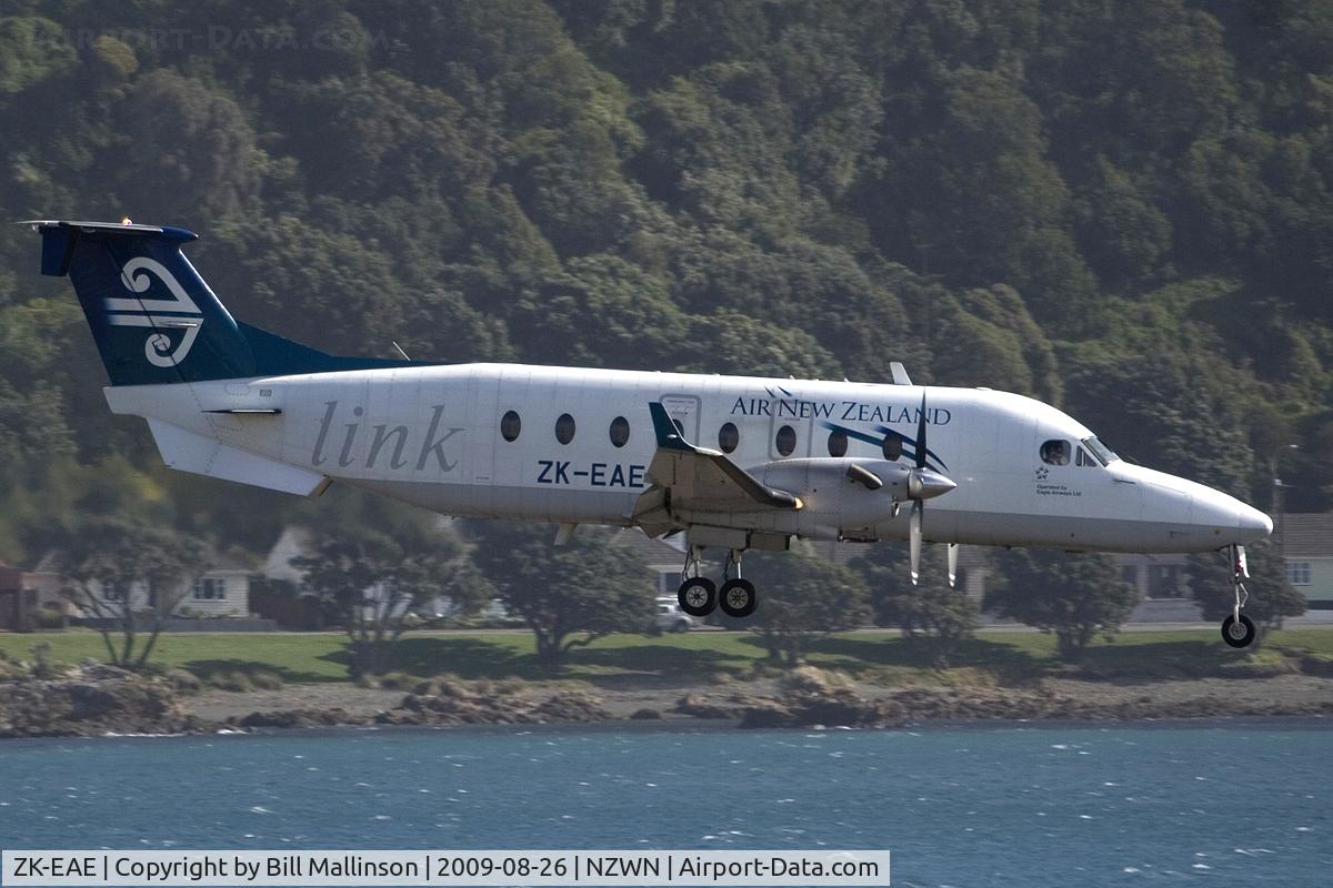 ZK-EAE, 2001 Beech 1900D C/N UE-428, into a blustery Welly wind