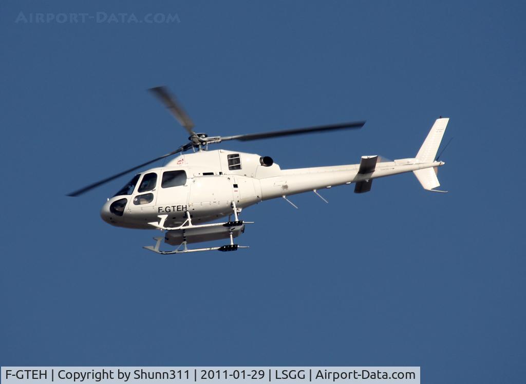 F-GTEH, 1997 Eurocopter AS-355N C/N 5644, Passing above the Airport...