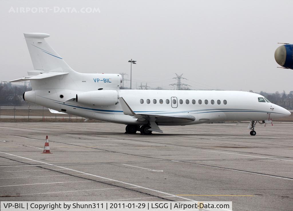 VP-BIL, 2007 Dassault Falcon 7X C/N 3, Parked...