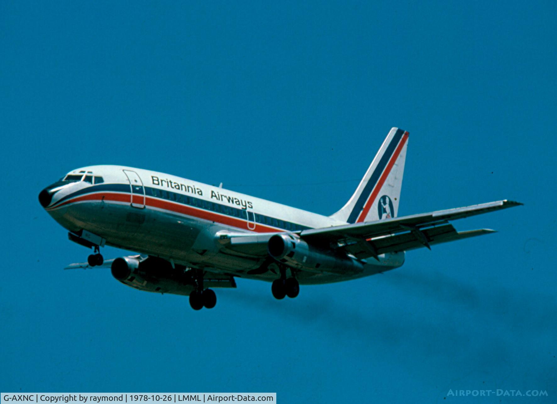 G-AXNC, 1969 Boeing 737-204 C/N 20417, B737-200 G-AXNC Britannia Airways finals RW24