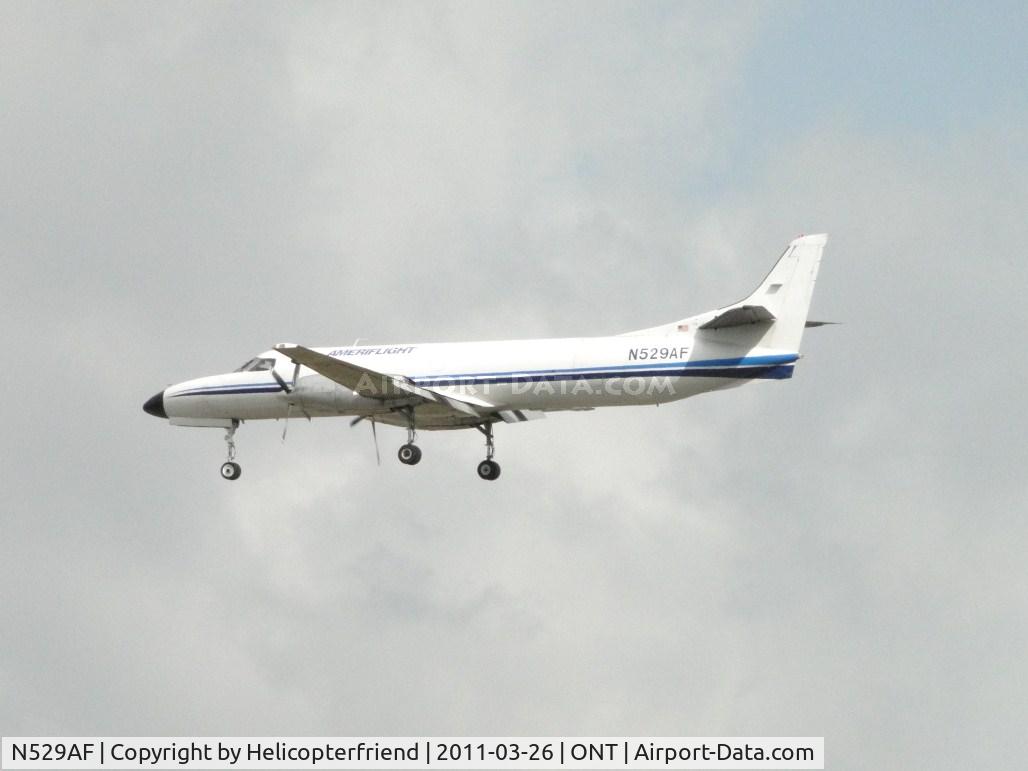 N529AF, 1989 Fairchild SA-227AC Metro III C/N AC752, On final to runway 26L after landing, taxi back to UPS area
