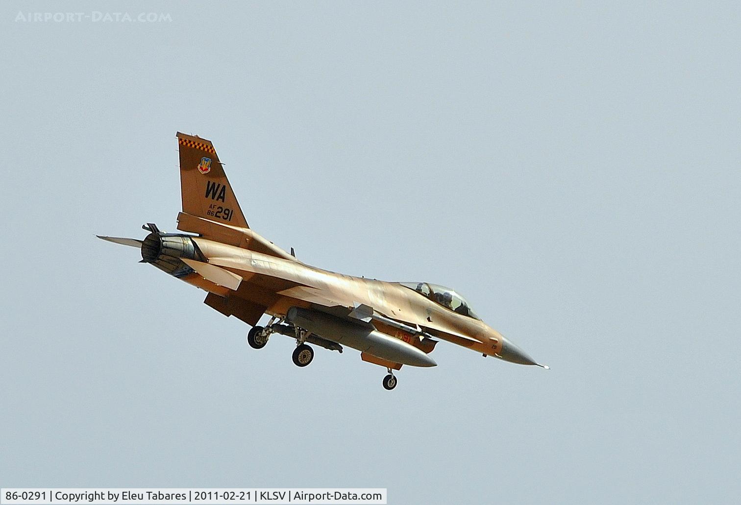 86-0291, 1986 General Dynamics F-16C Fighting Falcon C/N 5C-397, Taken at Nellis Air Force Base, Nevada.