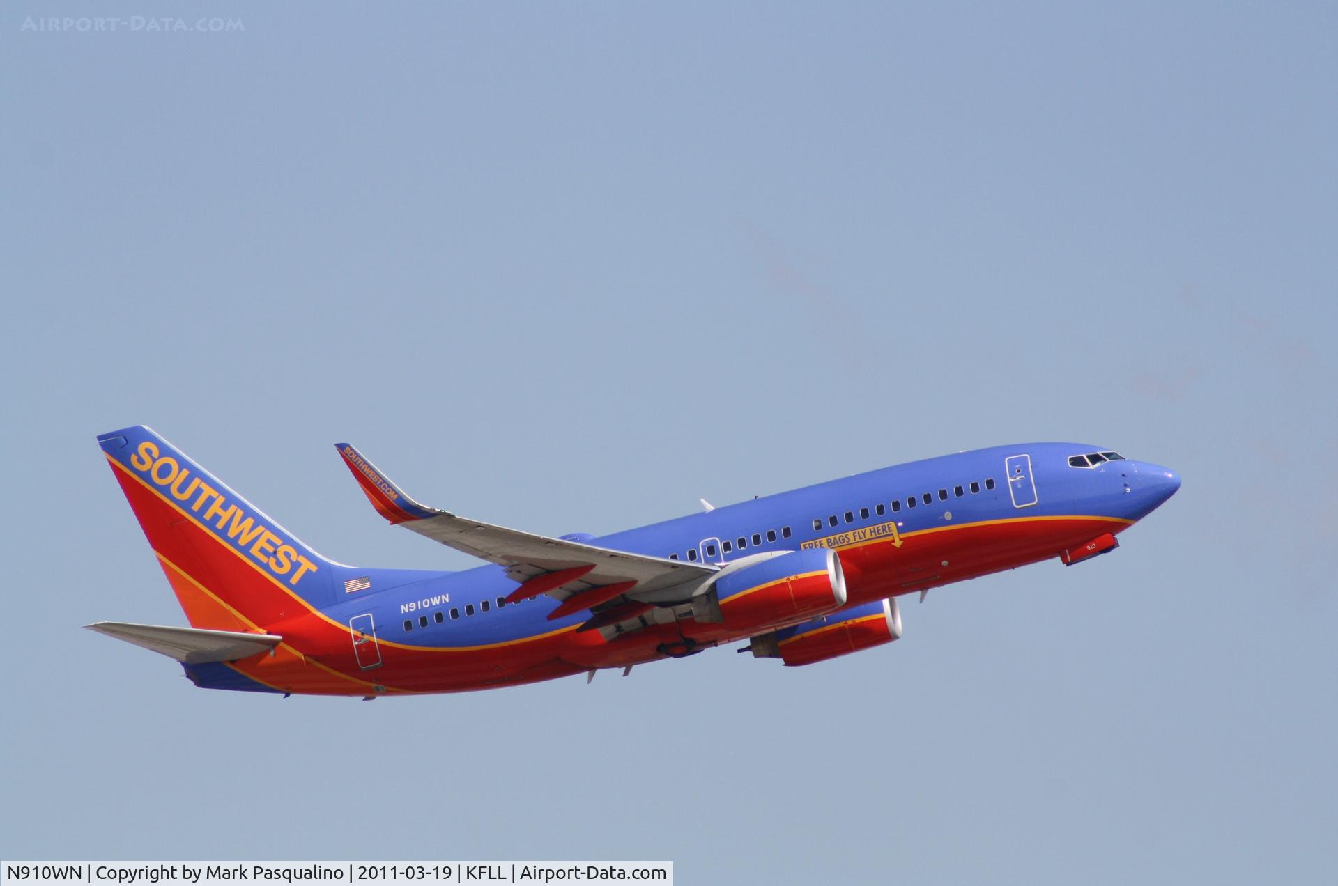 N910WN, 2008 Boeing 737-7H4 C/N 36618, Boeing 737-700