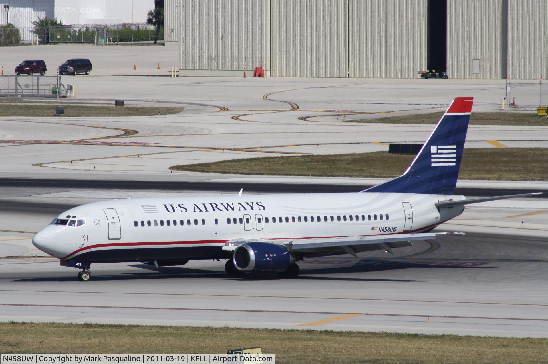 N458UW, 1991 Boeing 737-4B7 C/N 25022, Boeing 737-400