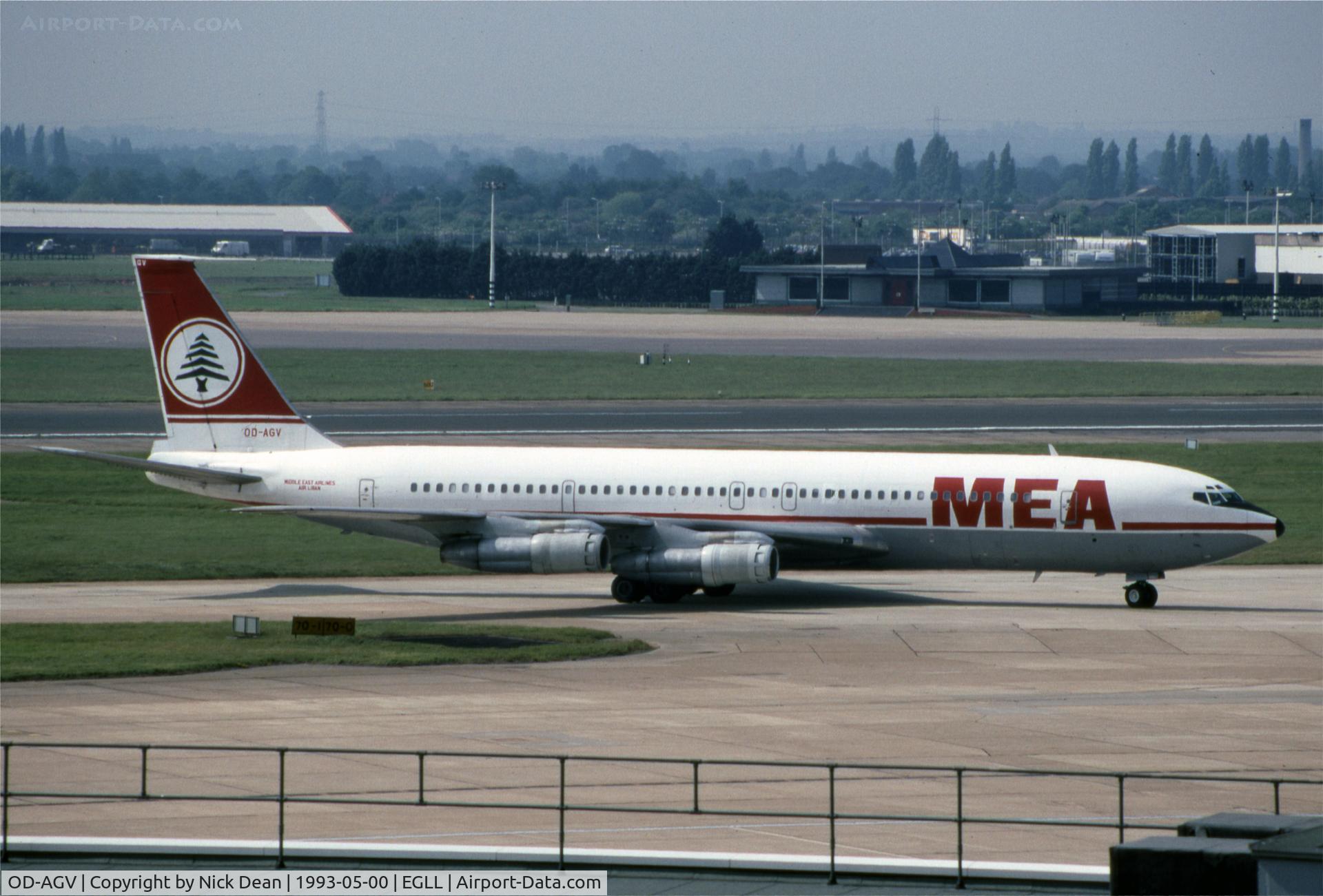 OD-AGV, 1968 Boeing 707-347C C/N 19967, EGLL
