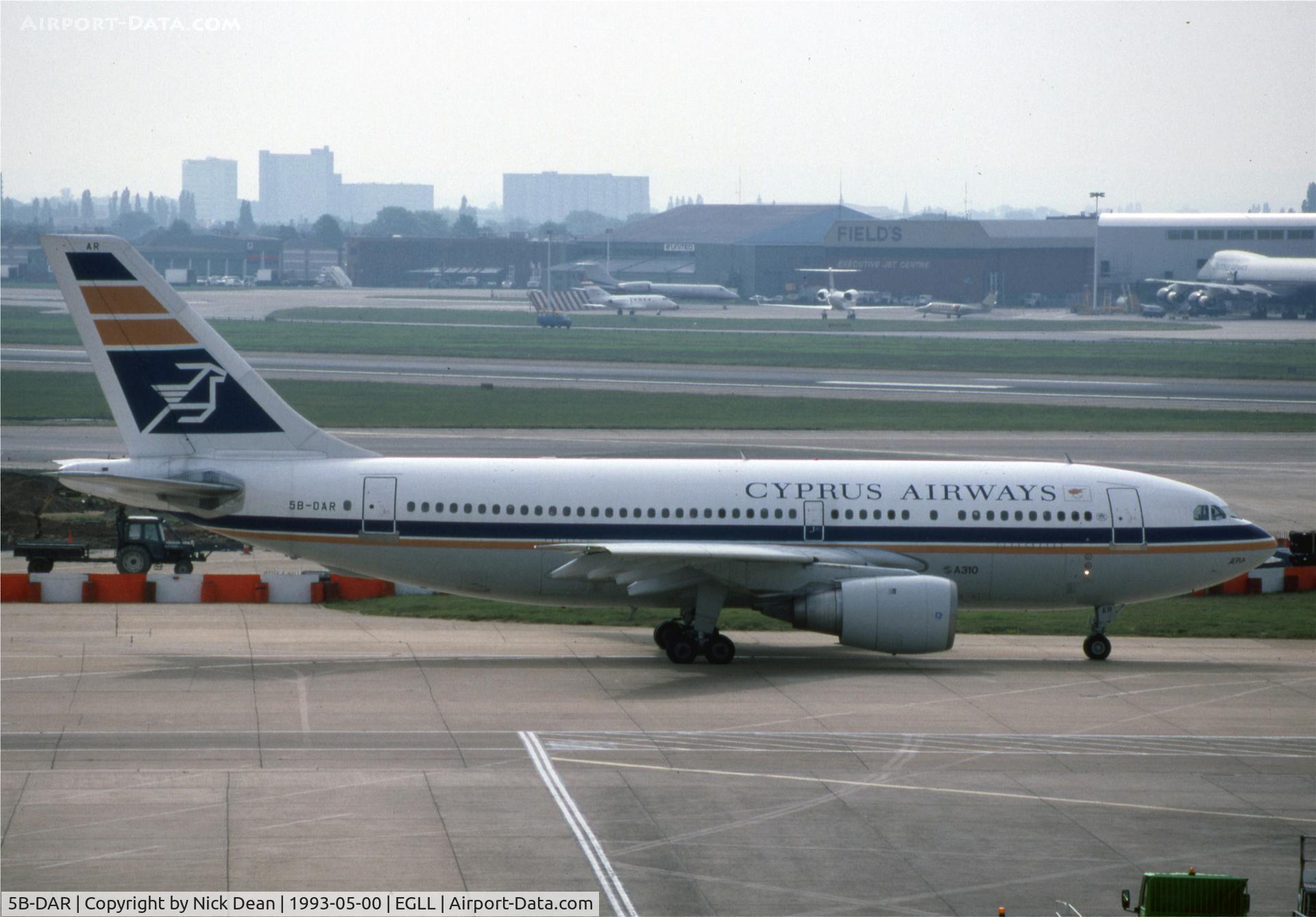 5B-DAR, 1984 Airbus A310-203 C/N 309, EGLL