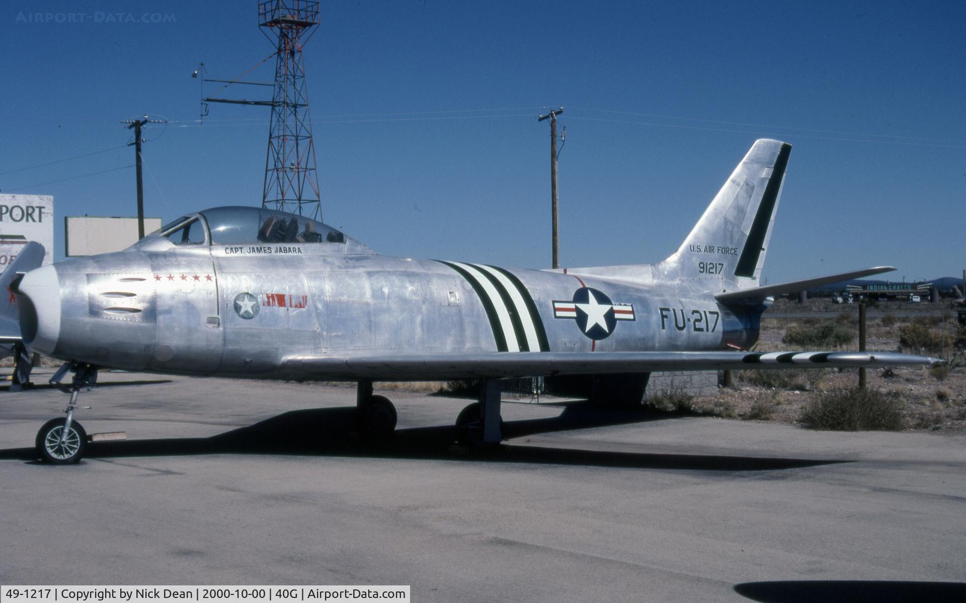 49-1217, 1949 North American F-86A Sabre C/N 161-211, 40G