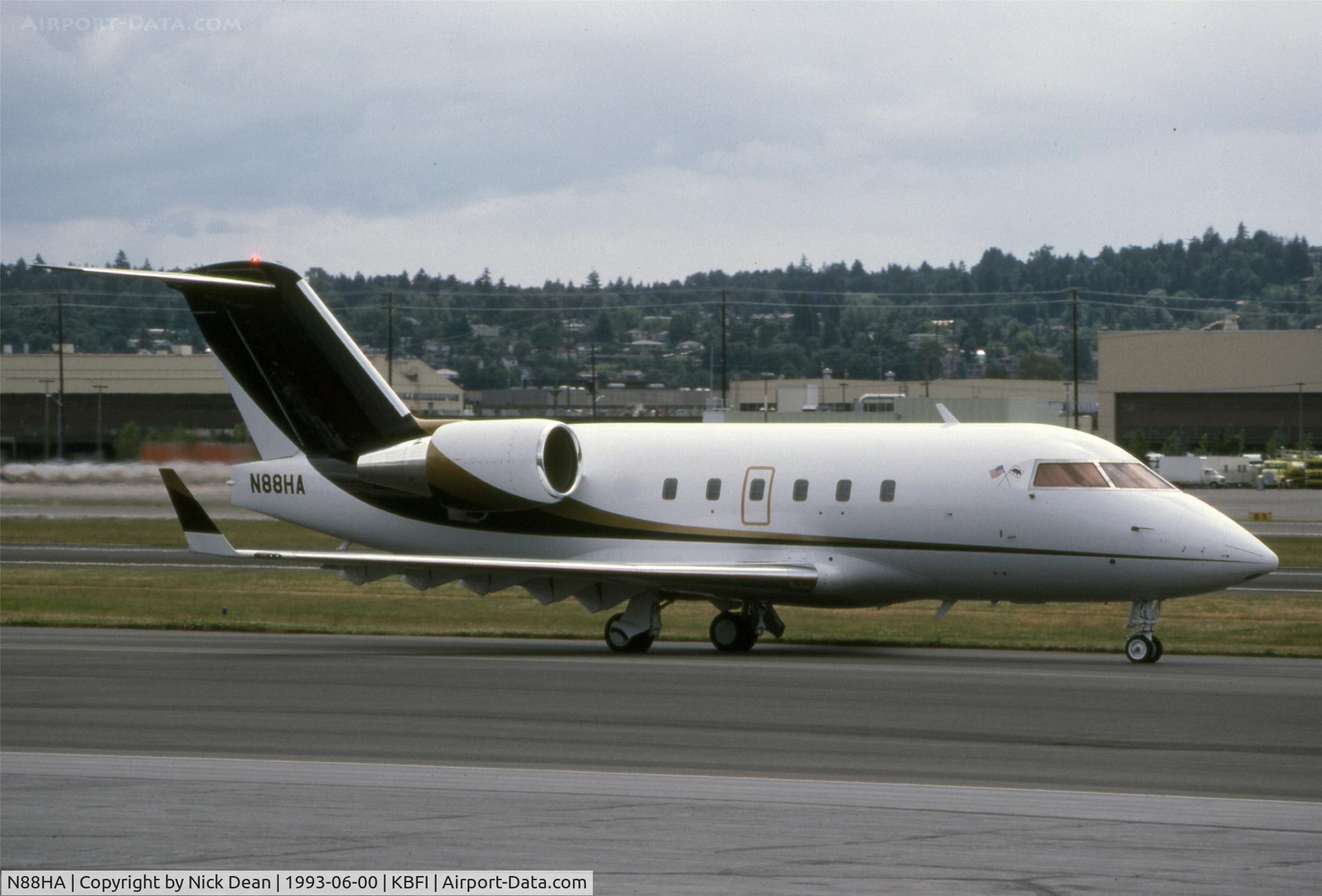 N88HA, Canadair Challenger 601-3A (CL-600-2B16) C/N 5072, KBFI