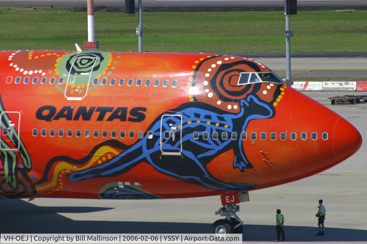 VH-OEJ, 2003 Boeing 747-438/ER C/N 32914, 'Wunala Dreaming