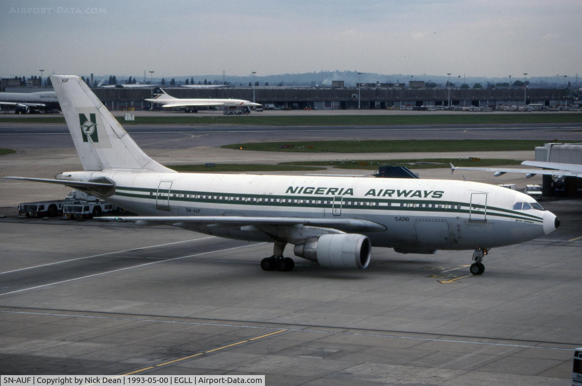 5N-AUF, 1983 Airbus A310-222 C/N 285, EGLL