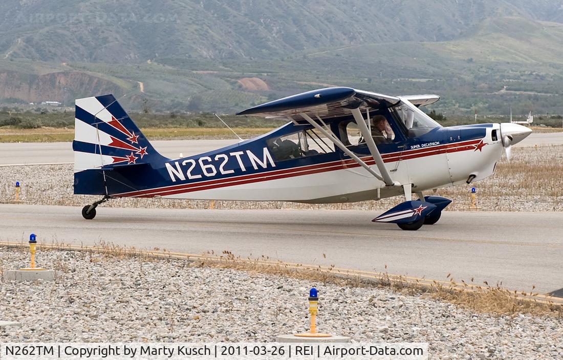 N262TM, 1992 American Champion 8KCAB Super Decathlon C/N 666-92, Arrival on Runway 26.