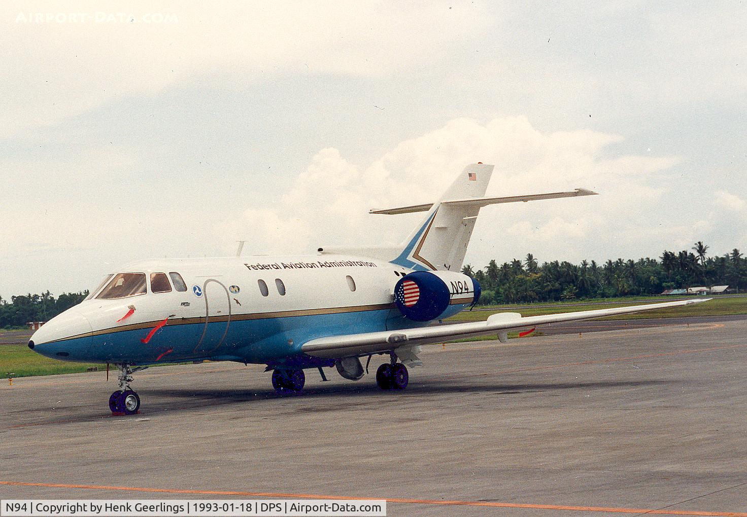 N94, 1989 British Aerospace BAe.125 Series 800A C/N 258129, FAA
