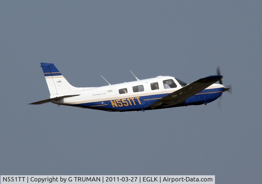 N551TT, 1997 Piper PA-32R-301T Turbo Saratoga C/N 3257026, Departing Blackbushe