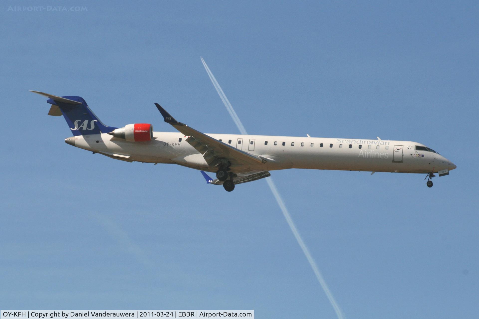OY-KFH, 2009 Bombardier CRJ-900 (CL-600-2D24) C/N 15240, Arrival of flight SK1591 to RWY 02