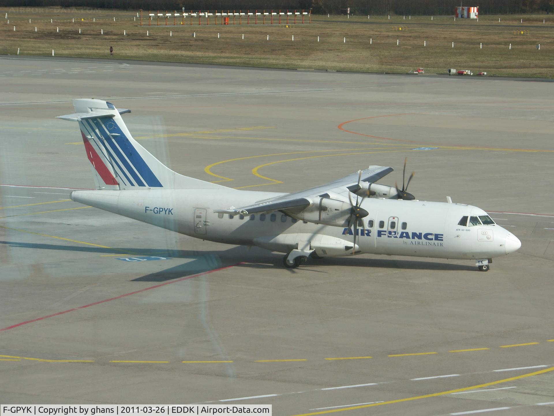 F-GPYK, 1997 ATR 42-500 C/N 537, Airlinair ops in Air France colors