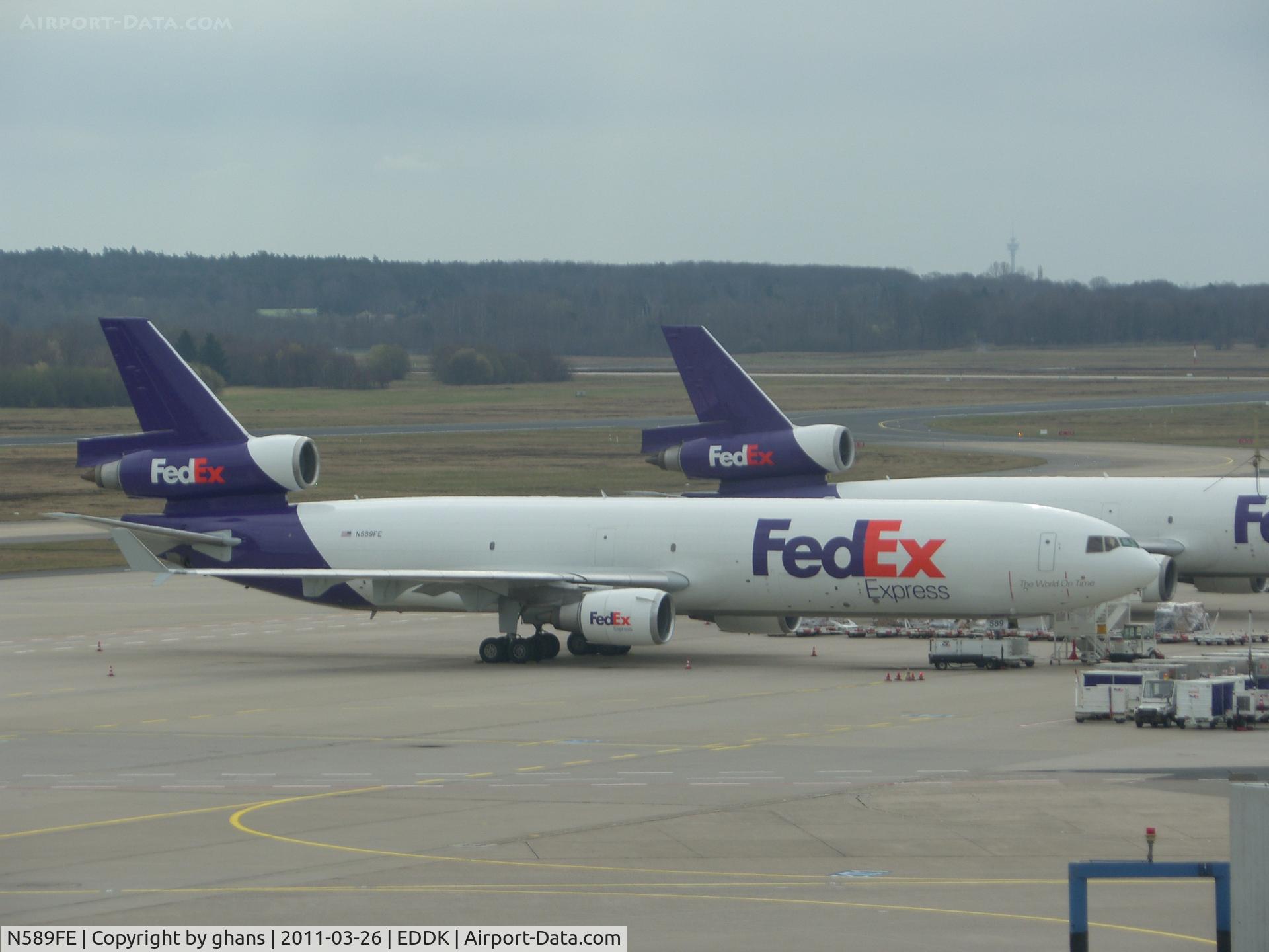 N589FE, 1992 McDonnell Douglas MD-11F C/N 48491, FedEx
