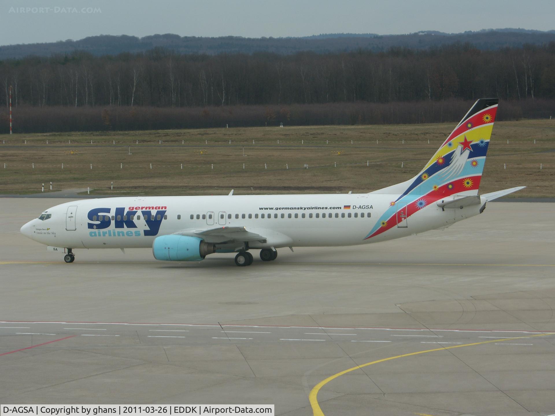 D-AGSA, 2000 Boeing 737-883 C/N 28323, German Sky AirlinesE