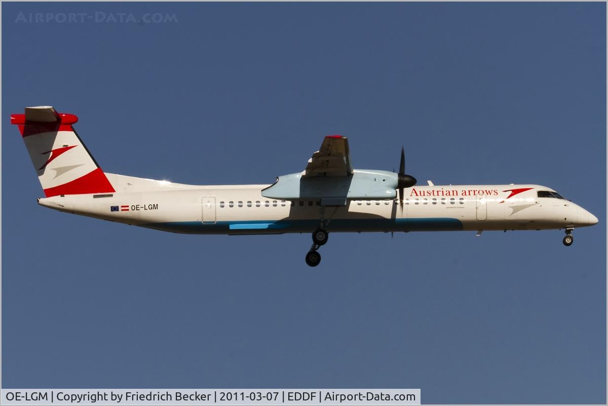 OE-LGM, 2010 De Havilland Canada DHC-8-402Q Dash 8 C/N 4319, on final