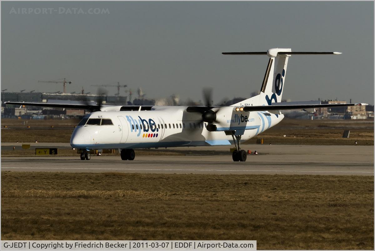 G-JEDT, 2003 De Havilland Canada DHC-8-402Q Dash 8 C/N 4088, line up