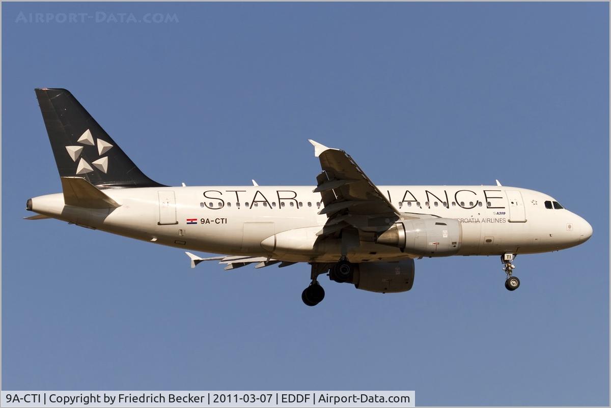 9A-CTI, 1999 Airbus A319-112 C/N 1029, on final