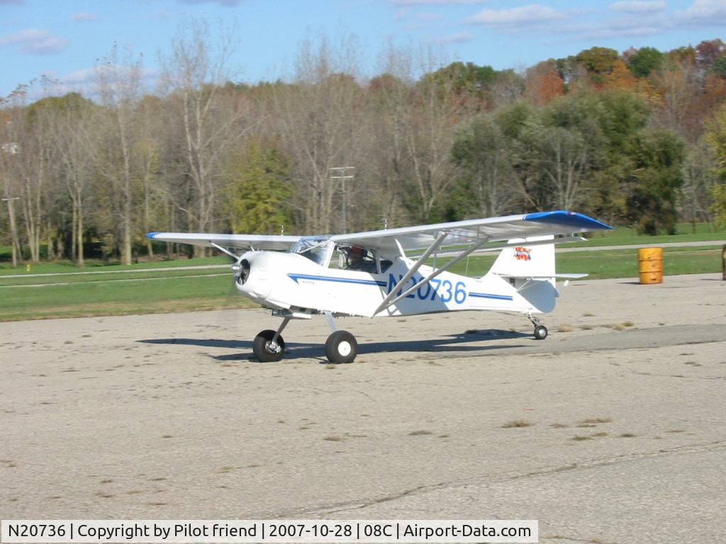 N20736, Skystar Kitfox Classic IV C/N C9411-0081, N20736 at Riverview Airport.