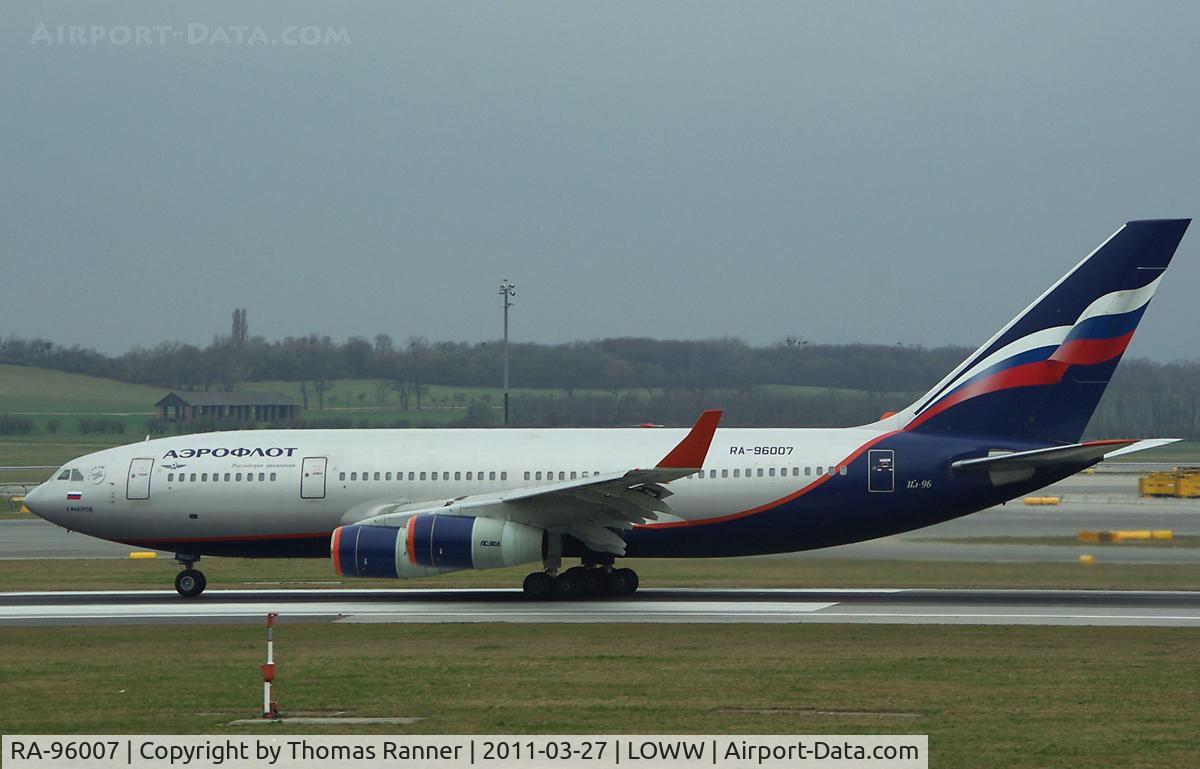 RA-96007, 1992 Ilyushin Il-96-300 C/N 74393201004, Aeroflot Il-96