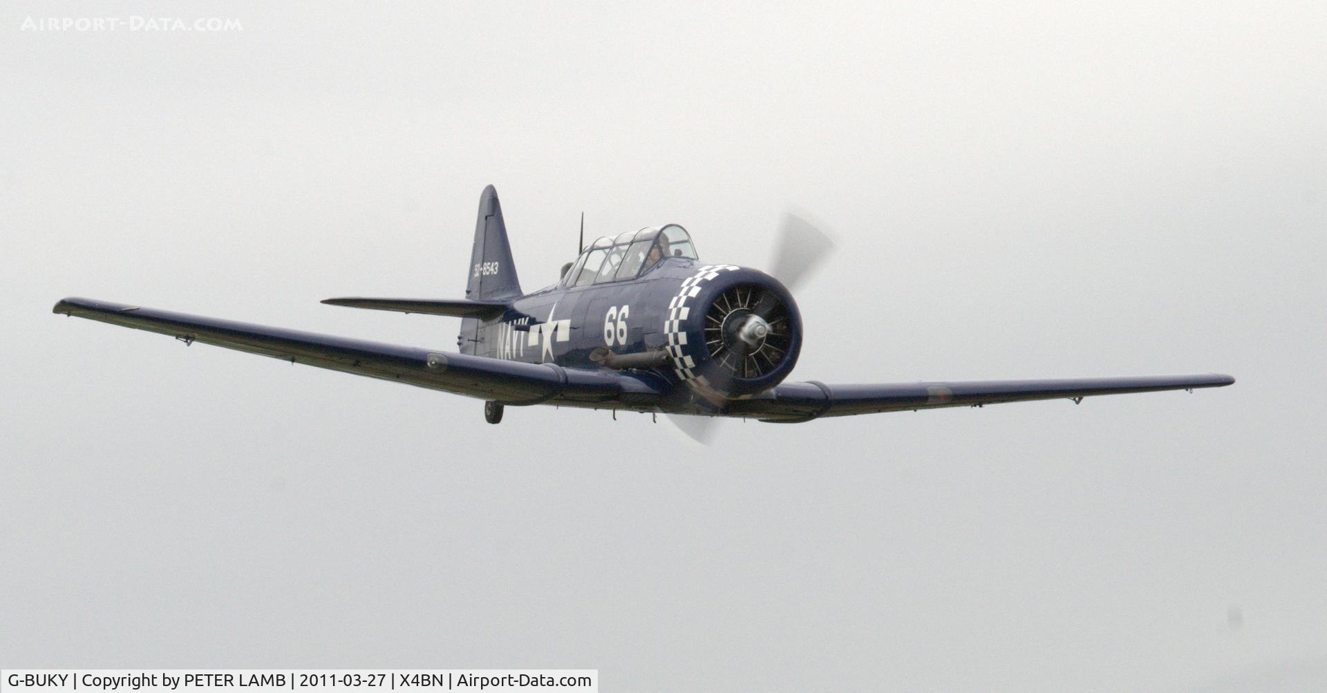 G-BUKY, 1952 Canadian Car & Foundry T-6H Harvard Mk.4M C/N CCF4-464, Photo taken at Breighton E.Yorks