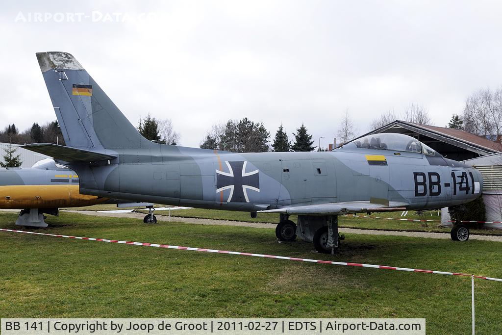 BB 141, Canadair CL-13A Sabre 5 C/N 840, preserved in the local aviation museum