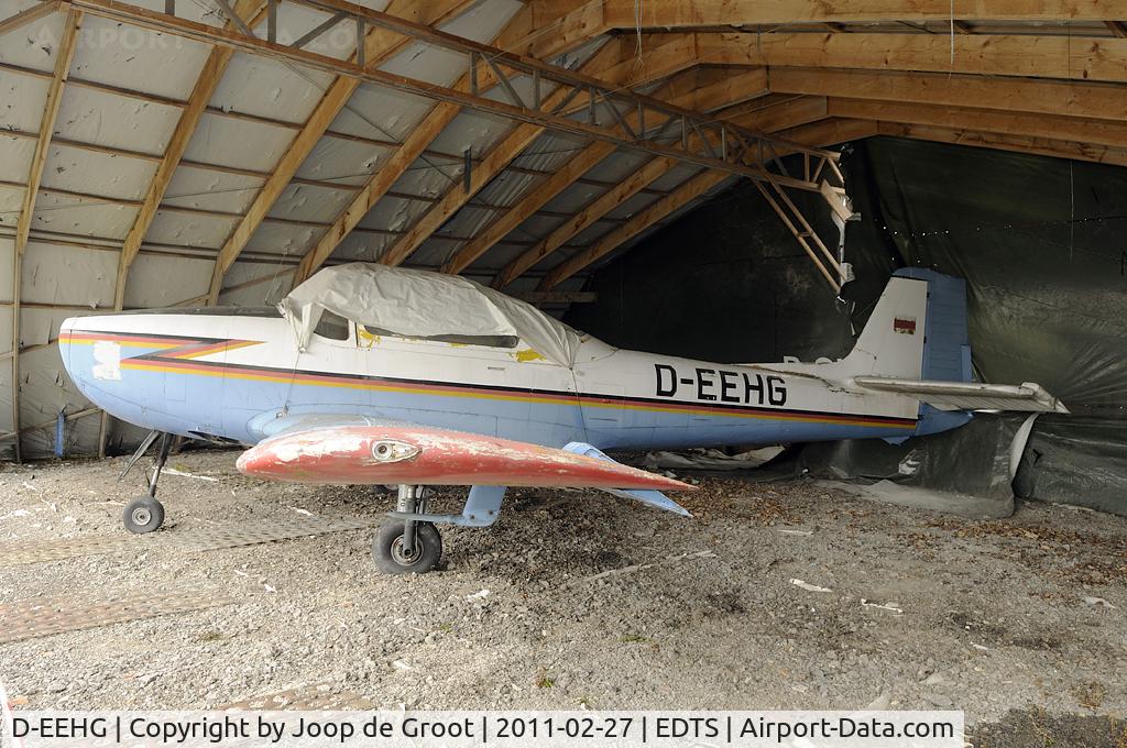 D-EEHG, Focke-Wulf FWP-149D C/N 065, preserved in Schwenningen and damaged by a heavy hailstorm.