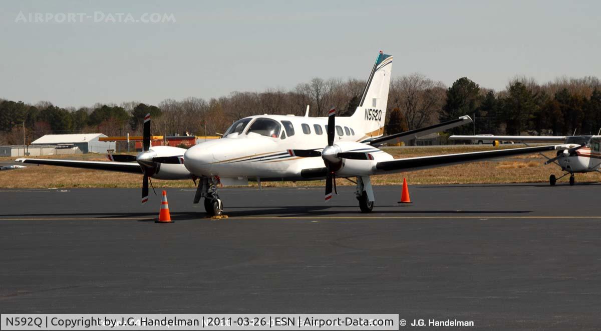 N592Q, 1986 Cessna 441 Conquest 11-10 C/N 441-0361, At Easton MD