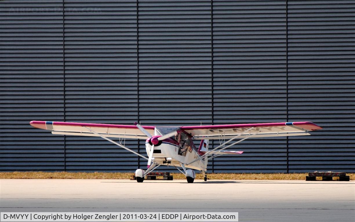 D-MVYY, Aeropro Eurofox C/N 02296, Seems to be a biiiig flea.