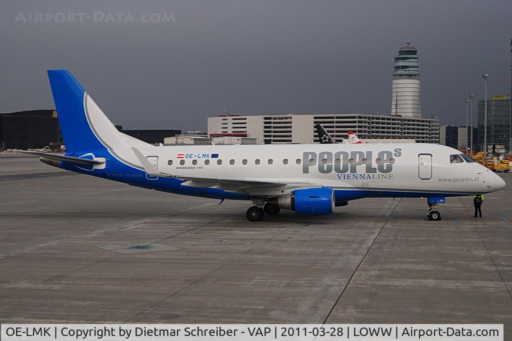 OE-LMK, 2006 Embraer 170LR (ERJ-170-100LR) C/N 17000150, Peoples Vienna Line Embraer 170