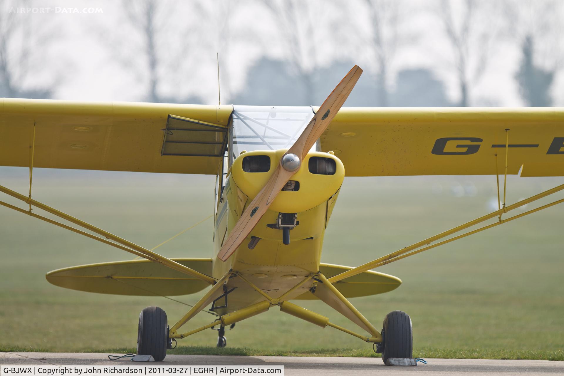 G-BJWX, 1952 Piper L-18C Super Cub C/N 18-1985, Parked at Goodwood