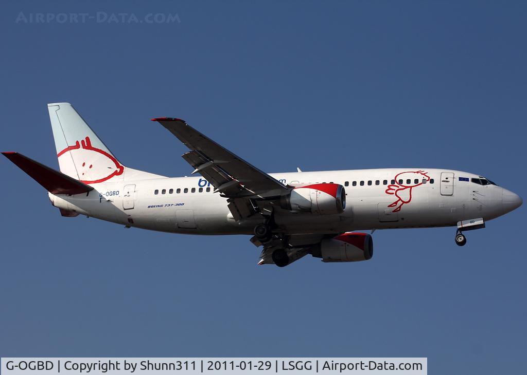 G-OGBD, 1995 Boeing 737-3L9 C/N 27833, Landing rwy 05
