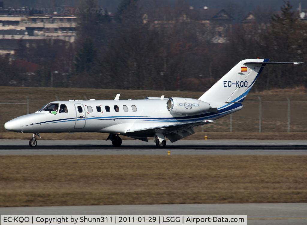 EC-KQO, 2008 Cessna 525B CitationJet CJ3 C/N 525B-0234, Landing rwy 23