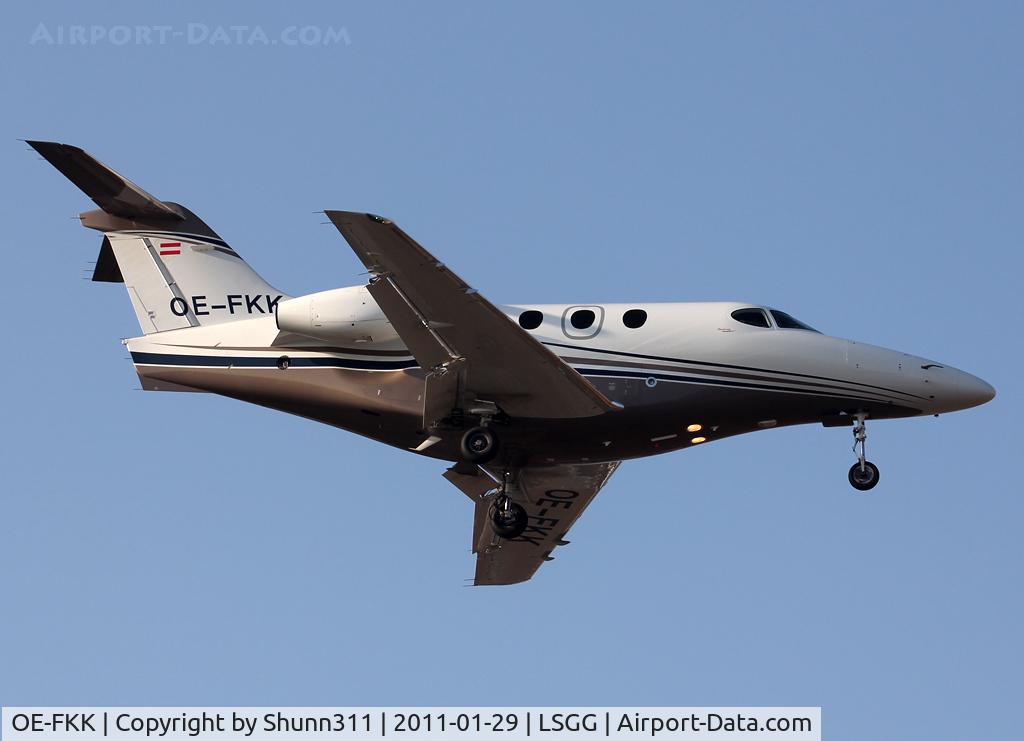 OE-FKK, 2007 Hawker Beechcraft Corp 390 C/N RB-211, Landing rwy 05