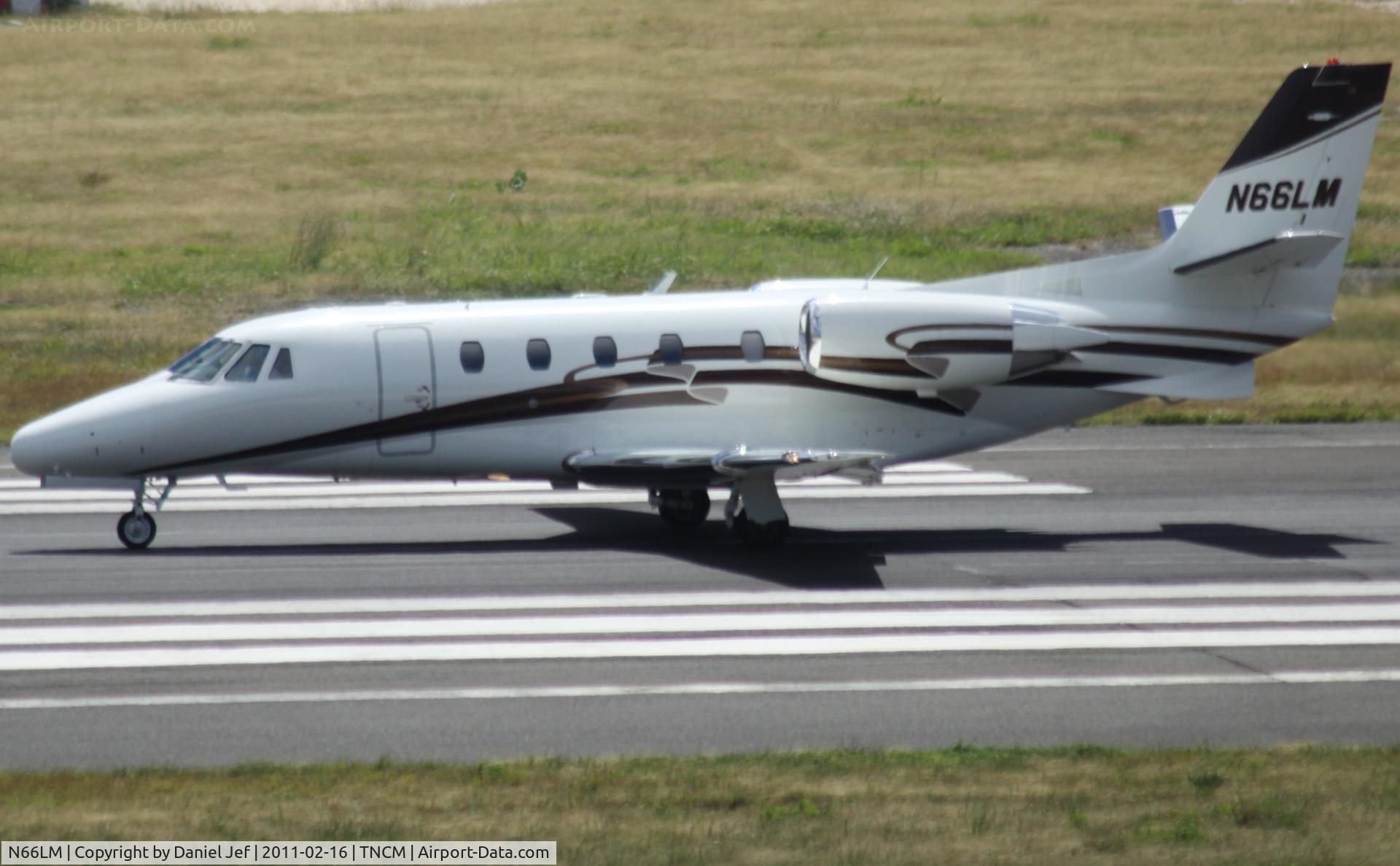 N66LM, 2000 Cessna 560XL C/N 560-5074, N66LM departing TNCM