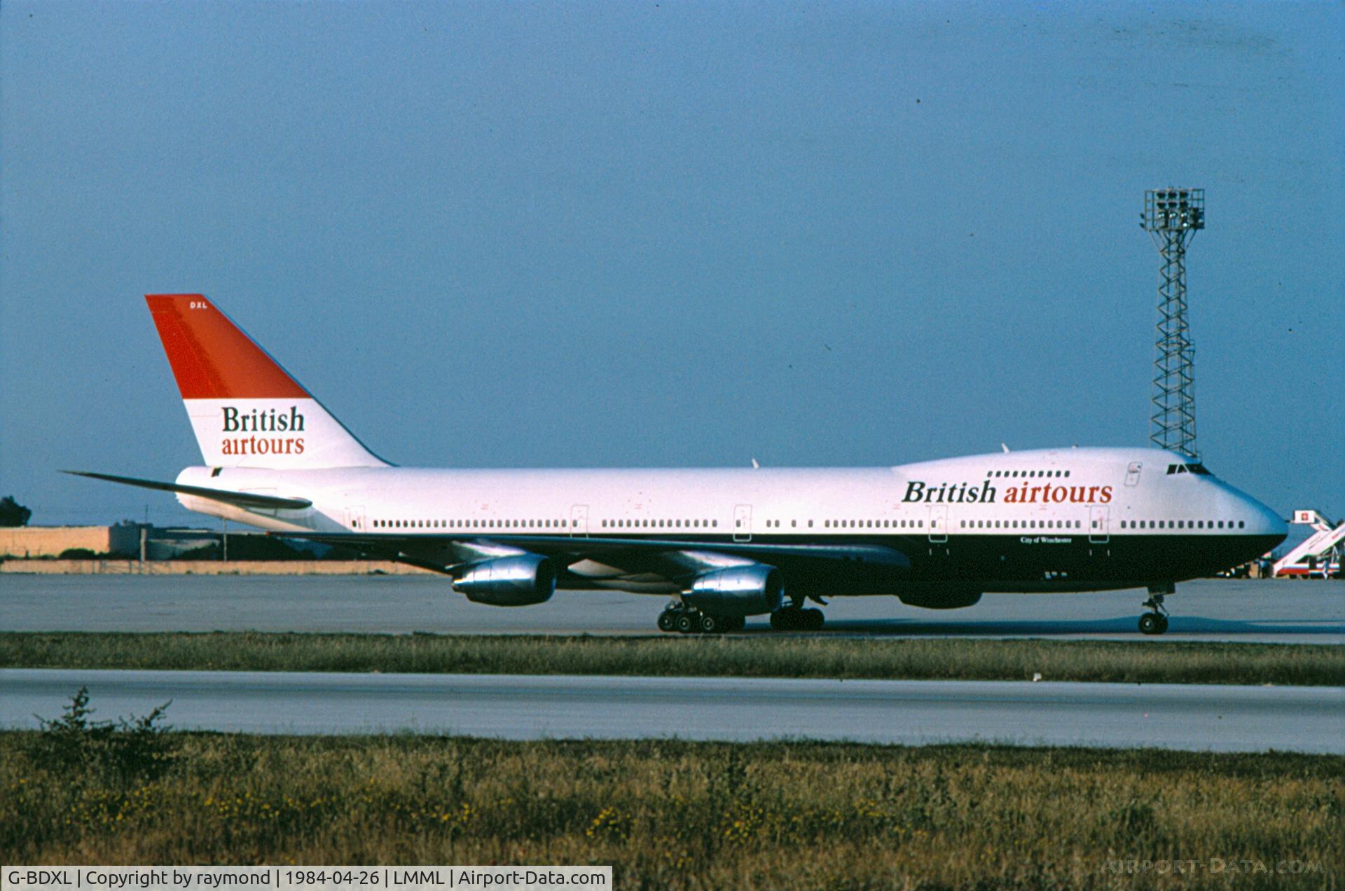 G-BDXL, 1981 Boeing 747-236B C/N 22305, B747 G-BDXL British Airtours taxying out for departure