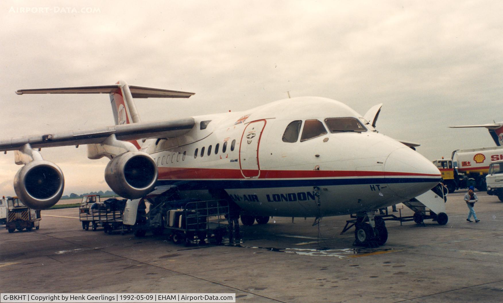 G-BKHT, 1983 British Aerospace BAe.146-100 C/N E1007, Dan-Air