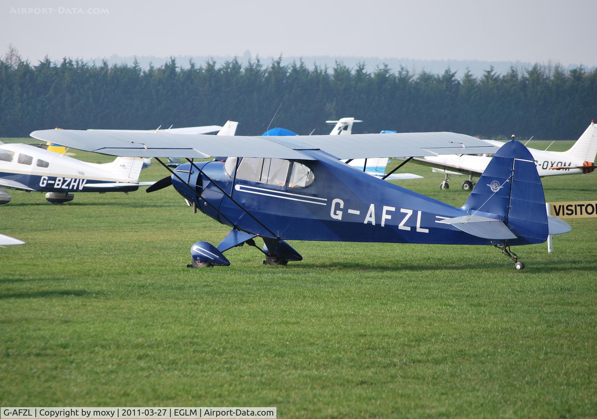 G-AFZL, 1939 Porterfield CP-50 Collegiate C/N 581, Porterfield CP50 at White Waltham, Ex N25401