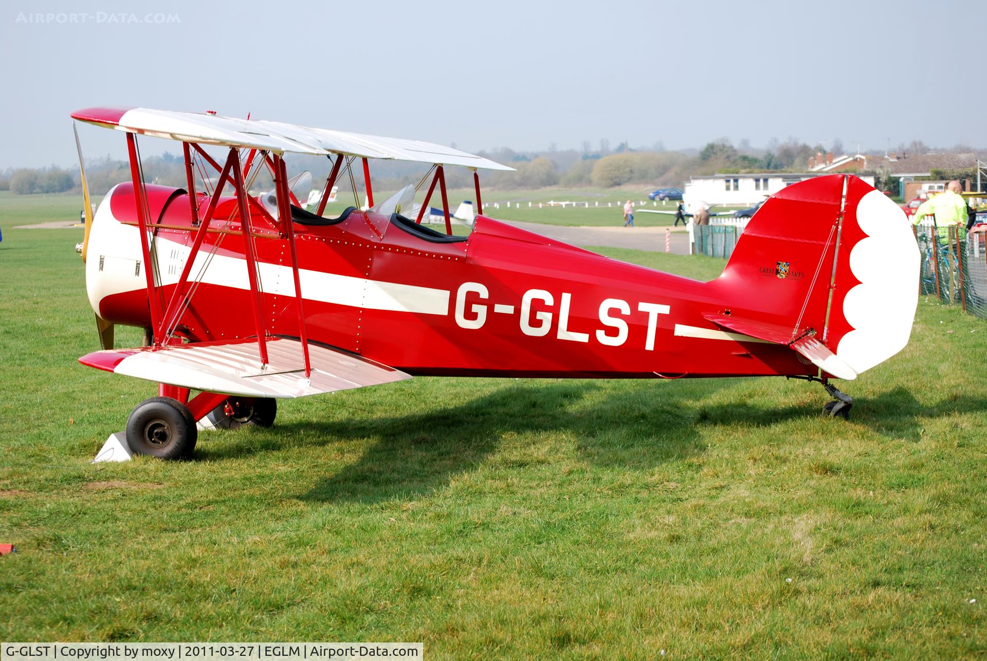 G-GLST, 2003 Great Lakes 2T-1A Sport Trainer C/N PFA 321-13646, Great Lakes Sports Trainer relaxes in the sun at White Waltham