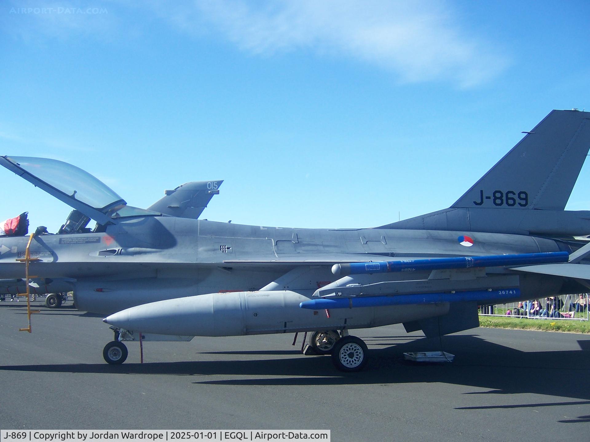 J-869, Fokker F-16AM Fighting Falcon C/N 6D-86, Dutch F-16 at RAF Leuchars Air Show