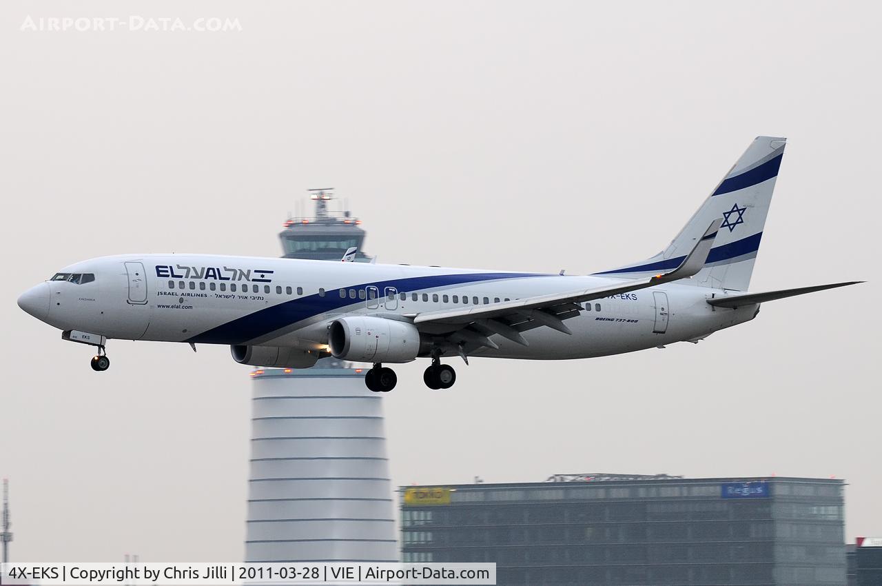 4X-EKS, 2008 Boeing 737-8HX C/N 36433, El Al