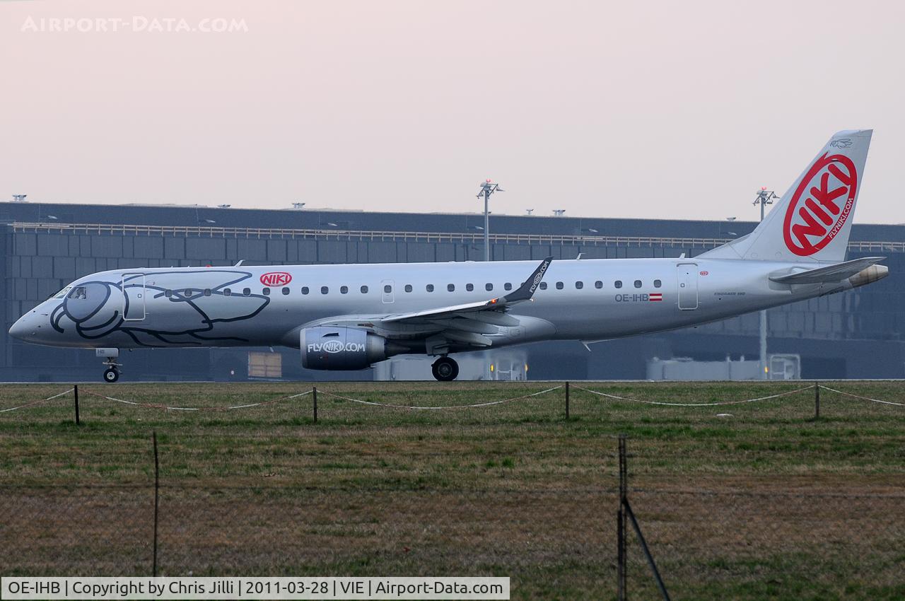 OE-IHB, 2009 Embraer 190LR (ERJ-190-100LR) C/N 19000294, NIKI