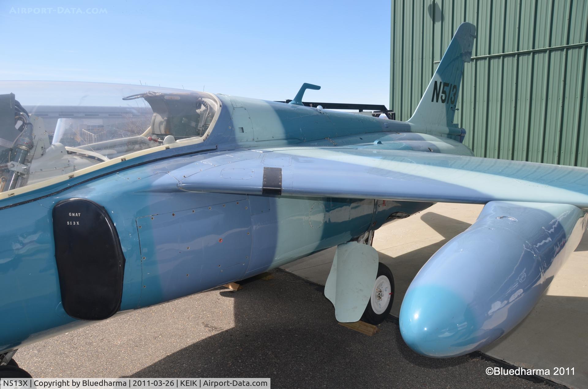 N513X, 1962 Folland Gnat T.1 C/N FL528, At the Spirit of Flight Center in Erie, CO.