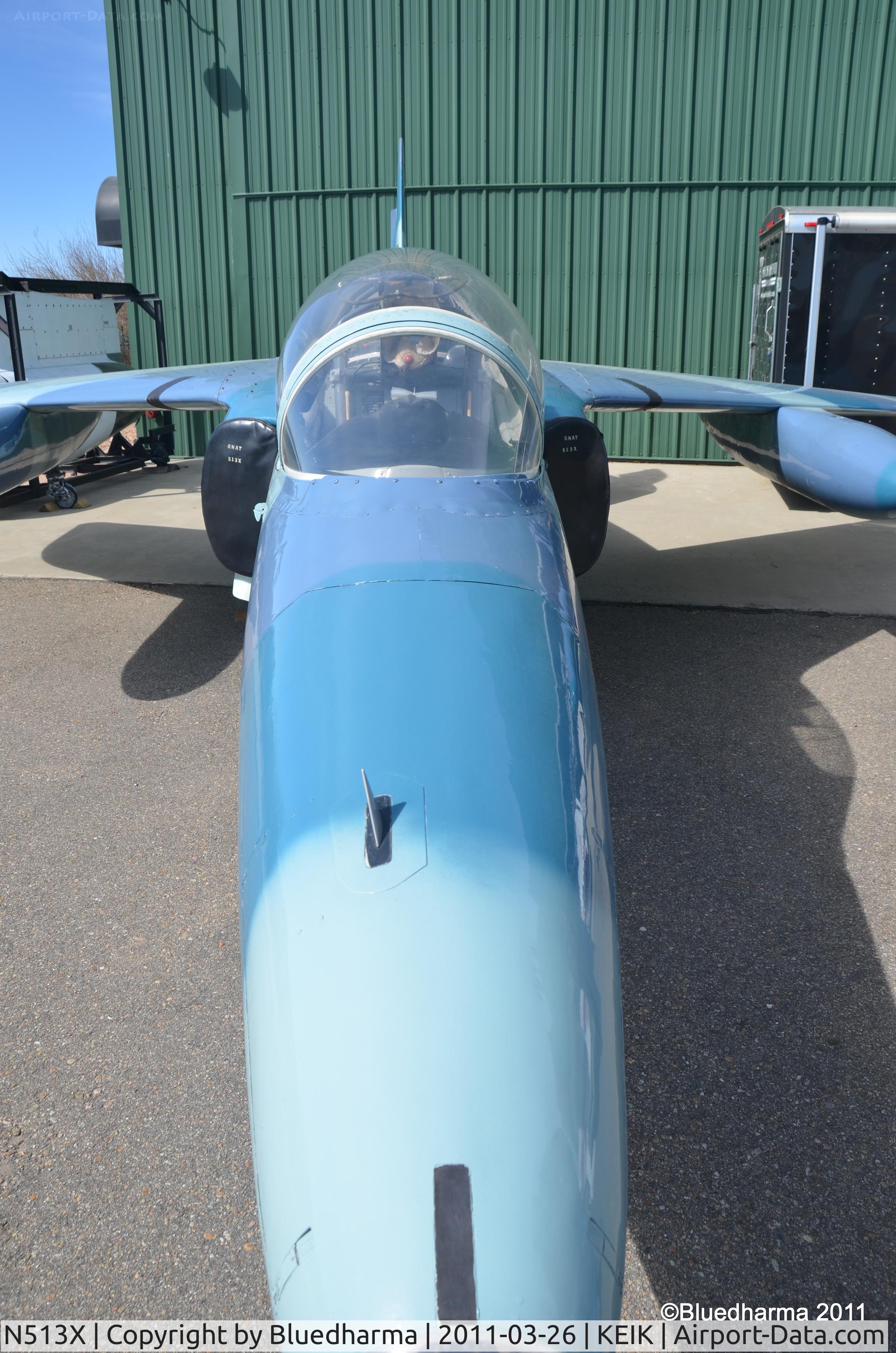 N513X, 1962 Folland Gnat T.1 C/N FL528, At the Spirit of Flight Center in Erie, CO.