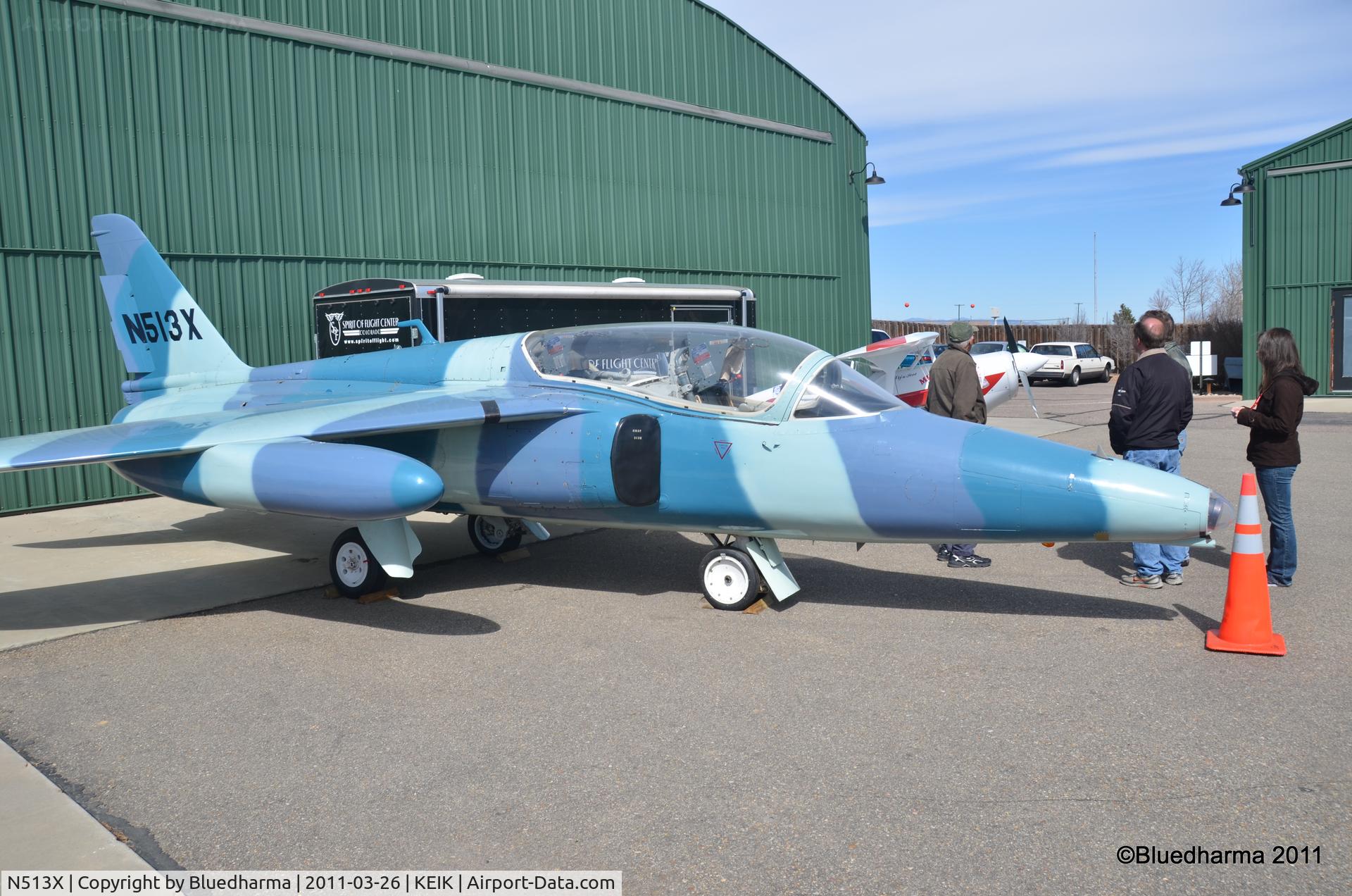 N513X, 1962 Folland Gnat T.1 C/N FL528, At the Spirit of Flight Center in Erie, CO.