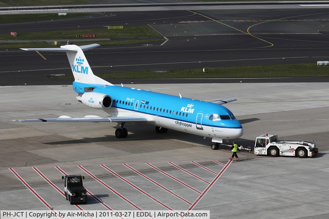 PH-JCT, 1995 Fokker 70 (F-28-0070) C/N 11537, KLM Cityhopper