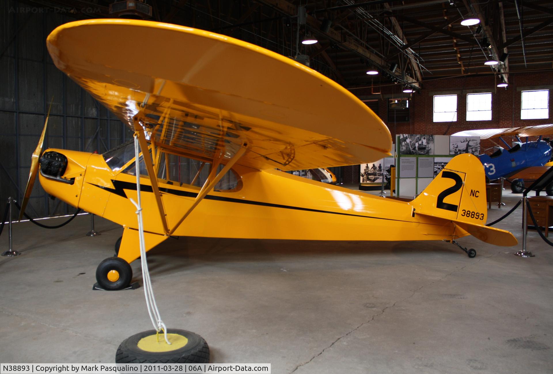 N38893, 1941 Piper J3L-65 Cub C/N 7343, Piper J3L-65